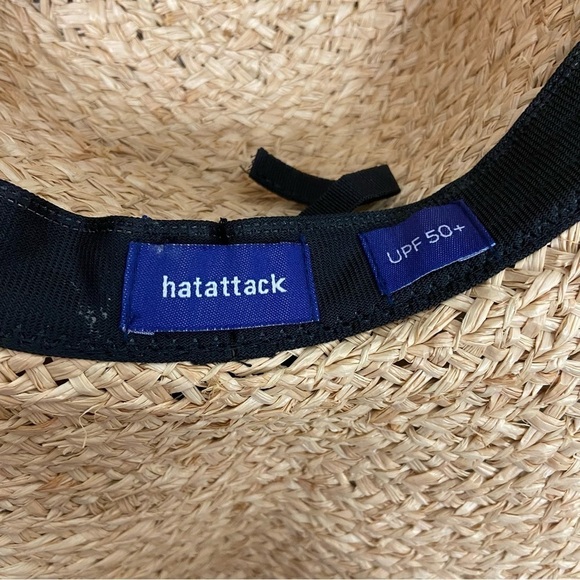 Hat Attack Avalon Sunhat in Natural & Black main image 6